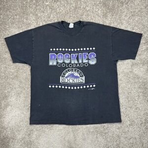 Vintage‎ 90s Colorado Rockies MLB T Shirt 2XL